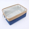 Unique Bargains Fabric Collapsible Storage Organizer Basket with Handles - 3 of 4