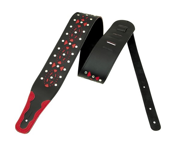 Jodi Head 3" Leather Chrystie Guitar Strap Black