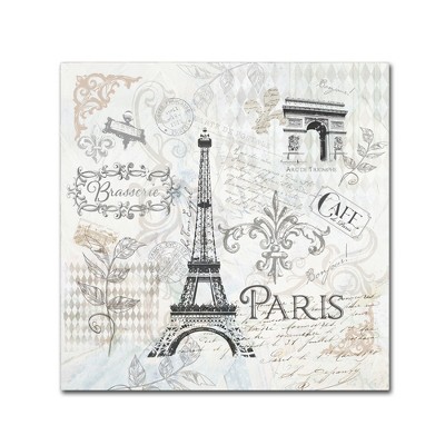 Fiona Stokes-Gilbert Paris 18" x 18" Unframed Canvas Art