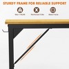 FONTOI 47 Inch Computer Desk Game Desk Home Office Modern Simple Style Table with Side Storage Bag, Hook for Student Adult, White, 19.7"* 47.2"*29.8" - 4 of 4