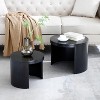 NicBex Modern Round Nesting Coffee Table Set of 2 for Living Room and Bedroom - 4 of 4