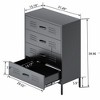 Metal Storage Cabinet with 4 Drawers for Office,Home,Garage - 4 of 4