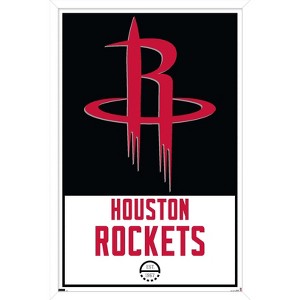 Trends International NBA Houston Rockets - Logo 21 Framed Wall Poster Prints - 1 of 4