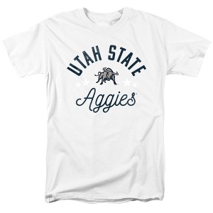 Utah State University Official Aggies Adult T Shirt, White - 1 of 4