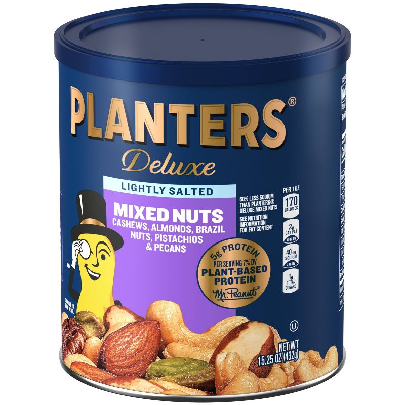 Planters Deluxe Lightly Salted Mixed Nuts-15.25oz, 4 of 10