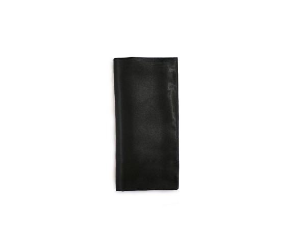 Solid Satin Pillowcase (King) Black 600 Thread Count - Morning Glamour