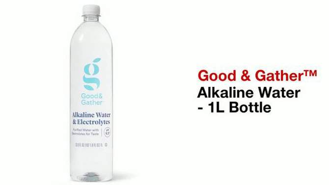 Alkaline Water - 33.8 fl oz (1L) Bottle - Good &#38; Gather&#8482;, 2 of 5, play video