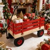 KWPZQEB Garden Wagon, Wooden Utility Cart with Foldable handle & Removable Side Wooden Panels, Yard Dump Cart, Toy Storage Cart for Yard Work - 2 of 4