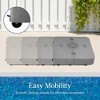 Best Choice Products Heavy-Duty Outdoor Cantilever Base Stand w/ Wheels, Locks, Fillable 330lb Capacity - 3 of 4
