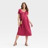 Short Sleeve Empire Waist Midi Maternity Dress - Isabel Maternity by Ingrid & Isabel™ - 3 of 3