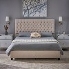 GDFStudio Brandi Contemporary Tufted Upholstered Queen Bed Frame with Diamond Stitching - 2 of 4