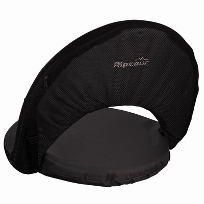 Royal Blue Waterproof Reclining Stadium Seat with Mesh Pocket
