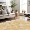 HomeRoots 6' X 7' Gold Sheepskin Handmade Area Rug - 2 of 4