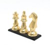 Decorative Aluminium Chess Piece on Base-Gold - 4 of 4