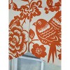 RLF Home 3" Rod Pocket High Quality Fabric Love Bird Mandy Valance for Windows 50" x 17" Orange - 3 of 4