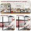 HOMDOX 4-Tier Heavy Duty Metal Storage Rack 60"W x 24"D x 72"H, 2400LBS Adjustable Wire Metal Shelves, Free Standing Storage Shelf Units, Black - 4 of 4