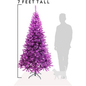 Perfect Holiday Purple Canadian Pine Christmas Tree - 1 of 4