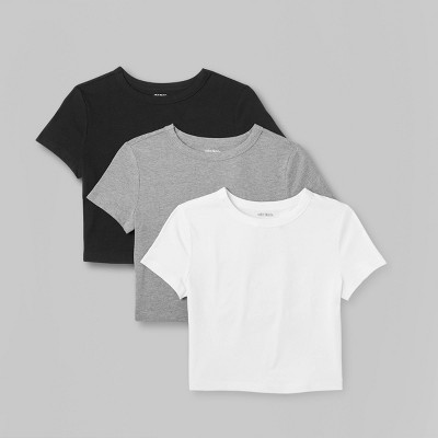 Women's Short Sleeve 3pk Bundle T-Shirt - Wild Fable™ XXS