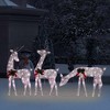 vidaXL Christmas Decoration Reindeer Family Christmas Lighting with LEDs Mesh - 2 of 4