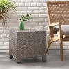 VYNXARIA side table£¬Featuring a long-lasting woven finish£¬Black - 4 of 4