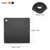Unique Bargains Silicone Heat Resistant Multi-purpose Trivet Mat 4 Pcs - 2 of 4