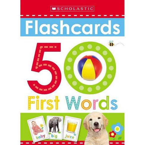 50 First Words Flashcards Scholastic Early Learners Paperback