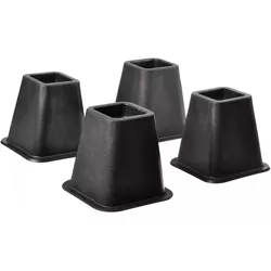 Details about   Room Essentials Plastic Bed Risers Black Target Brand 