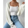 Women's Long Sleeve Cardigan Sweater - Lightweight Open Front Knit Cover Up - 4 of 4