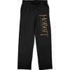 The Hobbit Logo Men's Black QT Sleep Pajama Pants - 2 of 4