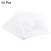 Unique Bargains Hollow Butterfly Cut Design Wedding Decor Table Greeting Place Cards 50 Pcs - 3 of 4
