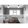 Elegant Lighting Collier 1 light Black and Clear glass Flush mount - 2 of 4