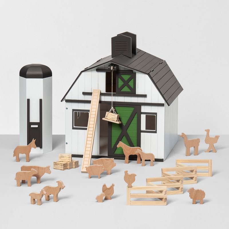 Toy Barn with Animal Figurines - Hearth & Hand&#8482; with Magnolia, 1 of 12