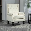 CAVINAS Accent Chair with Sturdy Wood Legs and Wood Frame,Modern Arm Chair for Bedroom,Reading Room - 2 of 4