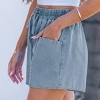 Women's Casual Chic Denim Shorts with Drawstring Waist - Cupshe - 4 of 4