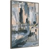 23" x 33" Harbor Nights No 2 by Leah Nadeau: Modern Seascape Lithograph, Amanti Art - 2 of 4