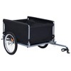 VidaXL Bike Trailer Black and Red 143.3 lb - 3 of 4