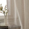 HLC.ME Emily Faux Linen Semi Sheer Light Filtering Back Tab Pocket Lightweight Window Curtains Drapery, 2 Panels - 2 of 4