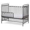 L.A. Baby Napa 3-in-1 Convertible Full Sized Metal Crib - Pebble Gray - 4 of 4