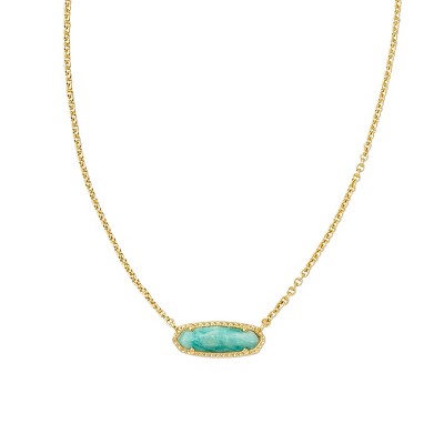 Kendra Scott Eva 14k Gold Over Brass Amazonite Pendant Necklace ...