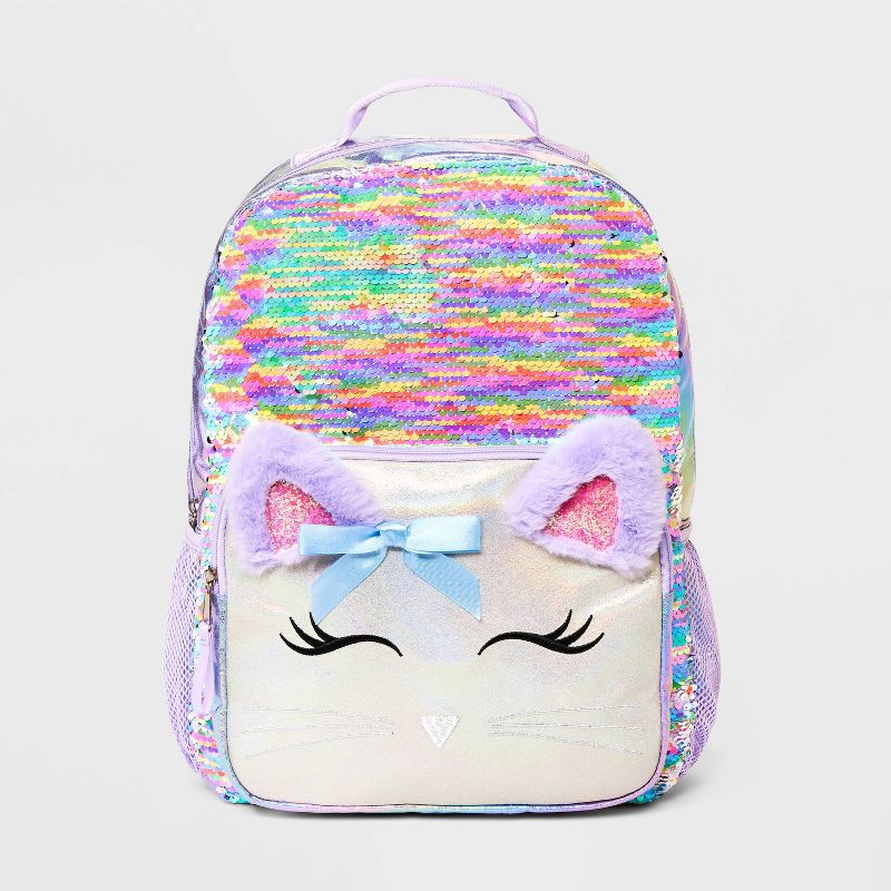 Kids' 16" Flip Sequin Animal Backpack - Cat & Jack™, 1 of 6