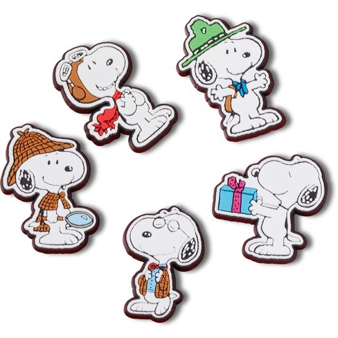 Crocs Jibbitz Kids Peanuts Snoopy Character Shoe Charms 5pk Target