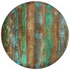 vidaXL Dining Table 43.3 in.x29.5 in. Solid Wood Reclaimed - 3 of 4
