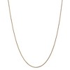 Black Bow Jewelry 1mm 14k Yellow Gold Diamond Cut Solid Spiga Chain Necklace - 3 of 4