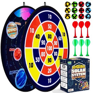Gamie Large Velcro Reversible Dartboard Set - 1 of 4