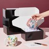 Stockroom Plus 25 Pack Corrugated Packaging Boxes for Shipping, Cardboard Mailers for Small Business, Boutiques, Black, 8 x 6 x 4 in - 2 of 4