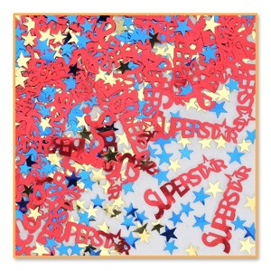 Beistle Superstar Confetti, 4 bags of .5 oz each (4/Pkg) Multicolored - 1 of 1