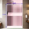 CIPACHO Adjustable Frameless Shower Door: Premium Steel, Leak-Proof, 48-72 Inch - 2 of 4