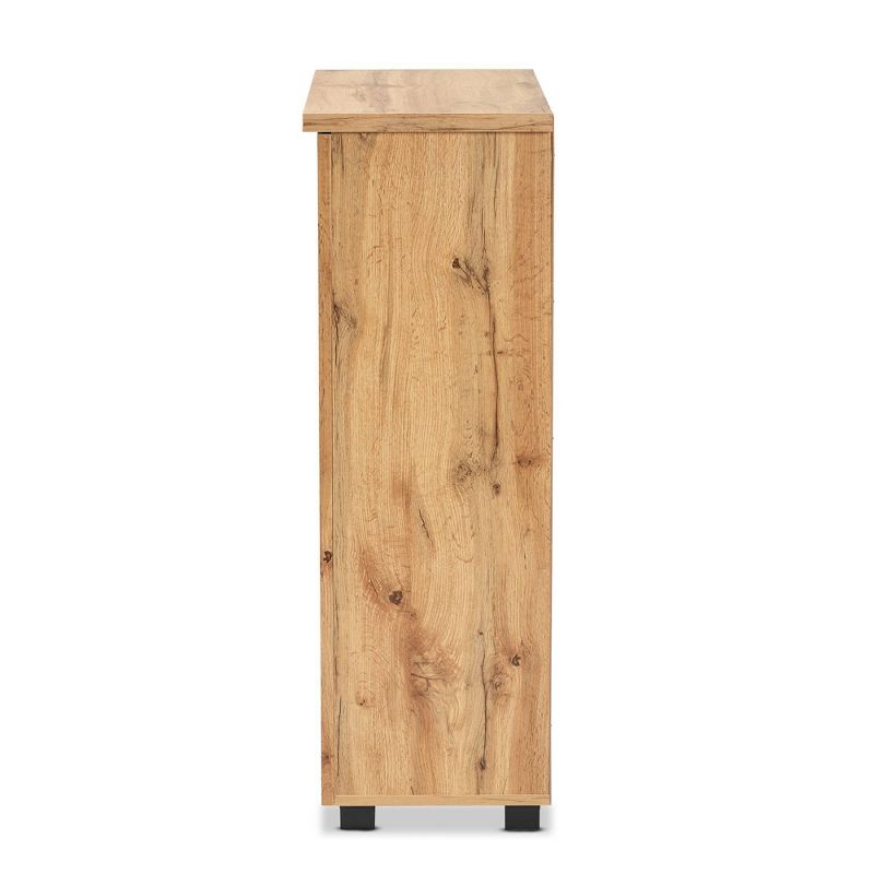 Adalwin Wood 2 Door Cabinet Oak Brown - Baxton Studio, 4 of 12