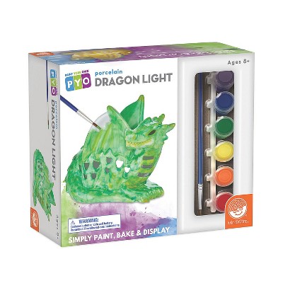 MindWare Paint Your Own Porcelain Light: Dragon - Creative Activities - 4 Pieces