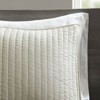 FIONECA Reversible Antimicrobial Brushed Microfiber Coverlet Set Farmhouse Pick Stitch Quilted Bedding - 3 of 4